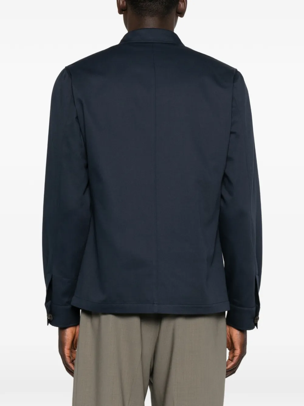 Corneliani Shirtjack met zak en knopen Blauw