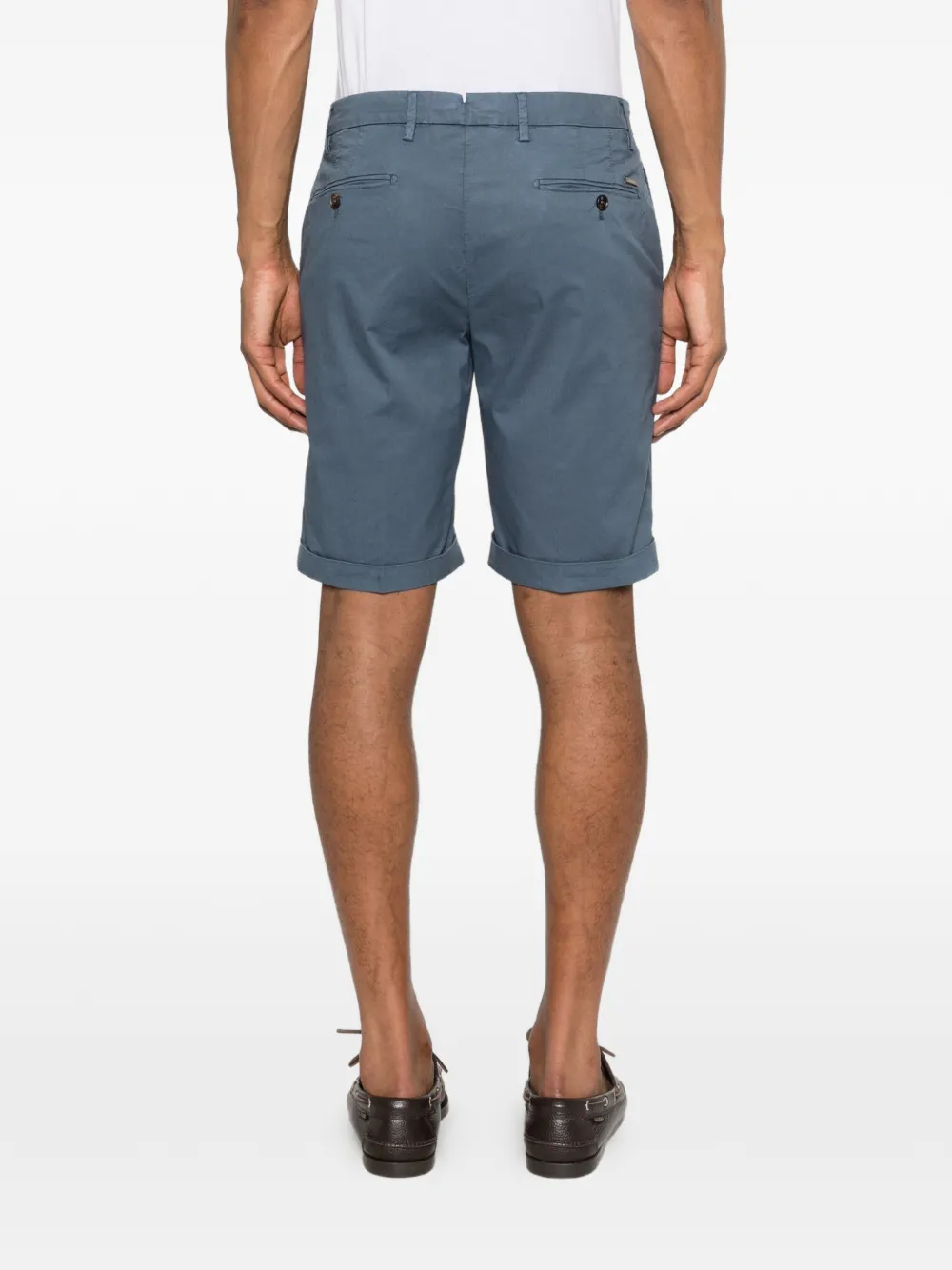 Corneliani Formele shorts met manchetten Blauw
