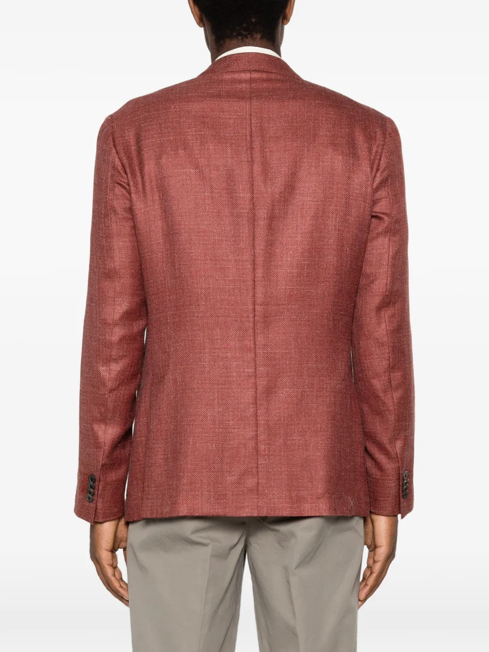 Corneliani Blazer met enkele rij knopen Rood