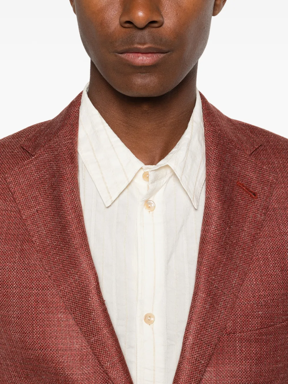 Corneliani Blazer met enkele rij knopen Rood