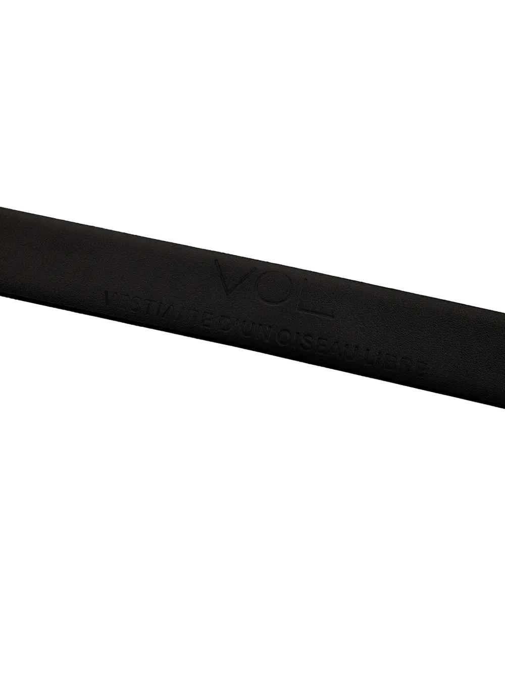 Vestiaire d'un Oiseau Libre leather belt - Zwart