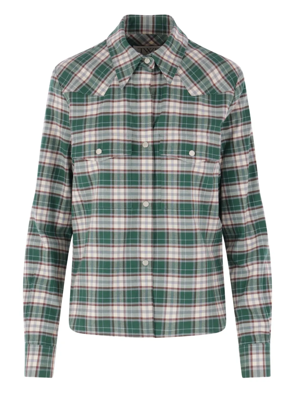 TWP check-pattern shirt | verde | Image 1