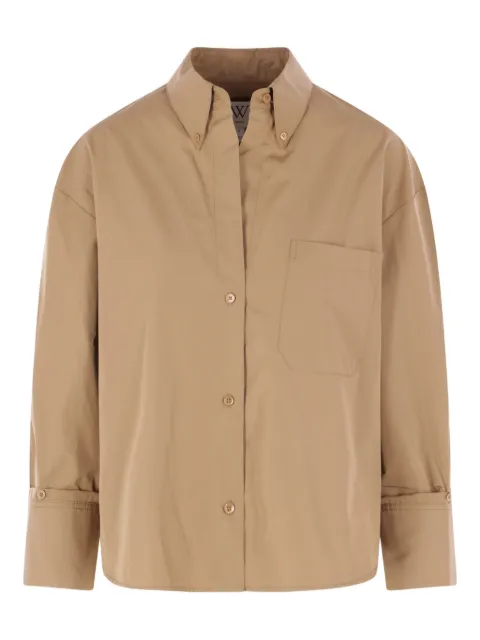 TWP buttoned patch-pocket shirt