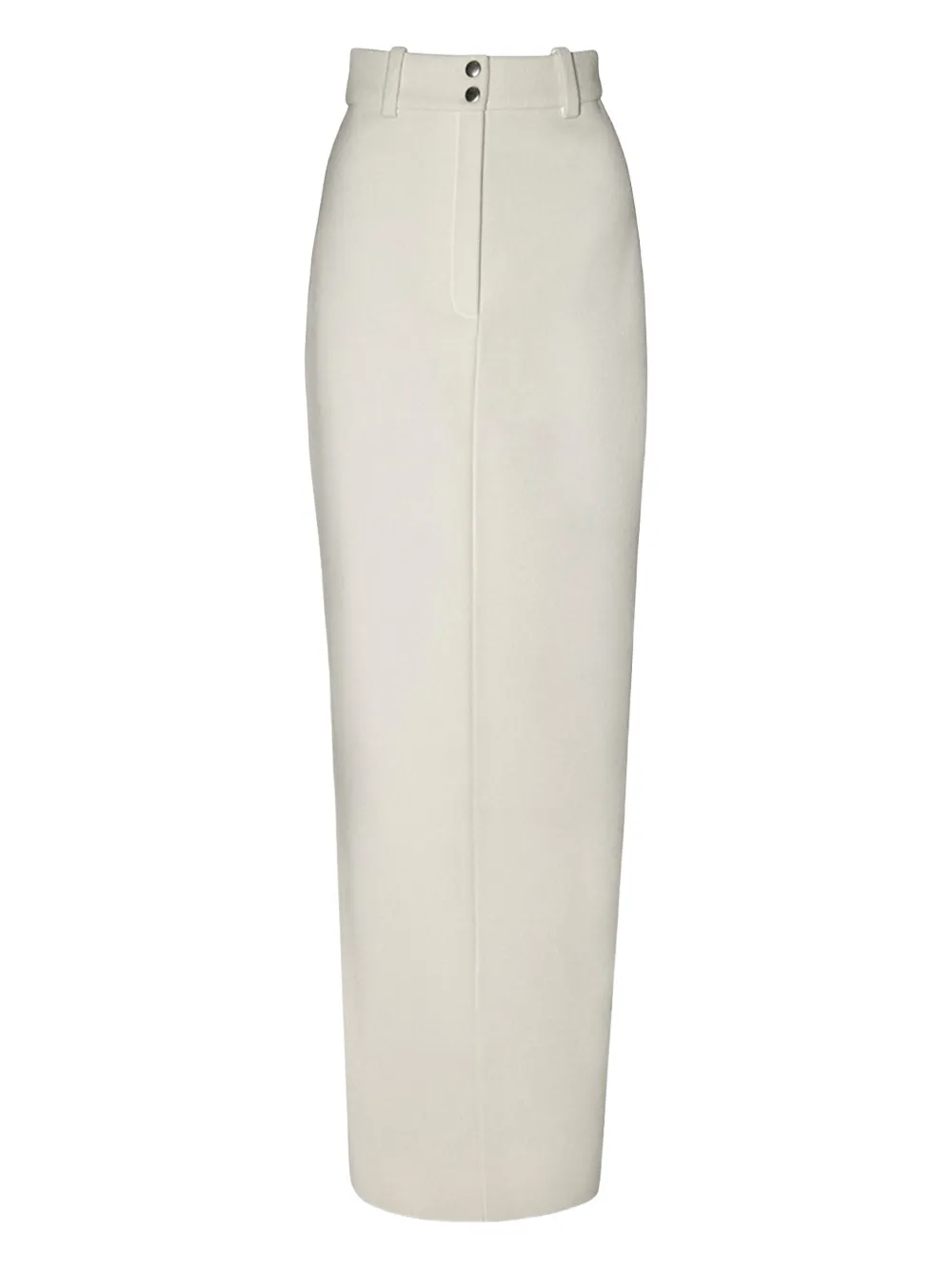 Vestiaire D'un Oiseau Libre Button-up Maxi Pencil Skirt In White
