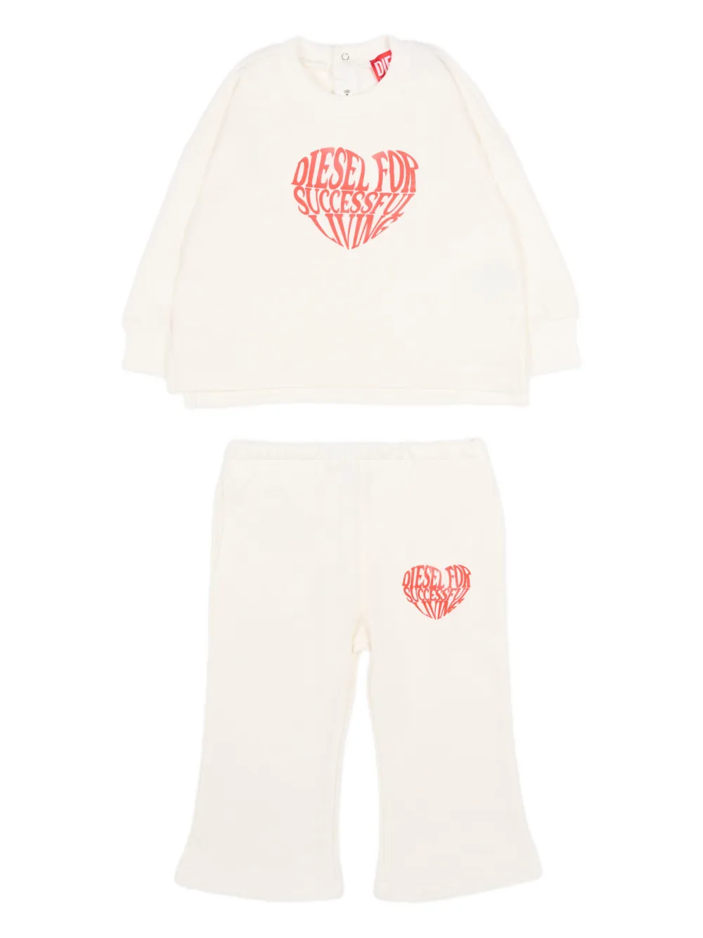 Diesel Kids heart-motif tracksuit - Toni neutri