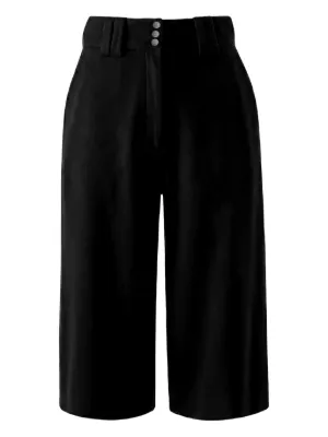 Comme Des Garçons elasticated-waist Cropped Wool Trousers | Black