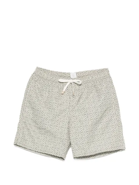 Eleventy geometric-print swim shorts