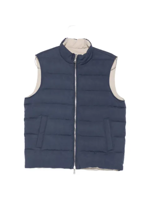 Eleventy reversible padded gilet