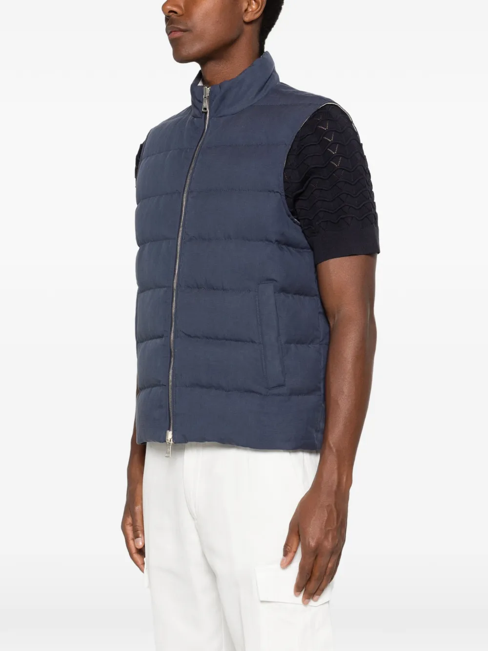 Eleventy Omkeerbare bodywarmer Blauw