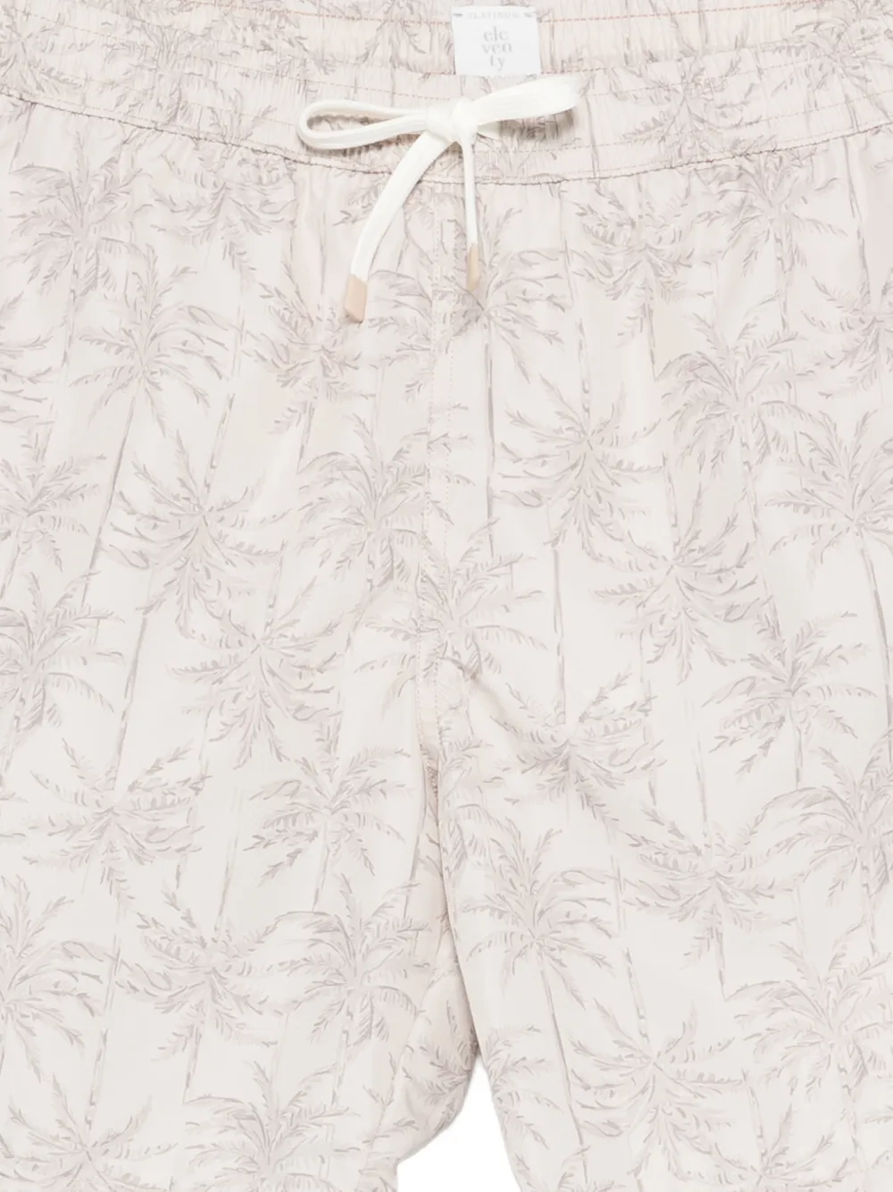 Eleventy Zwembroek met print Beige