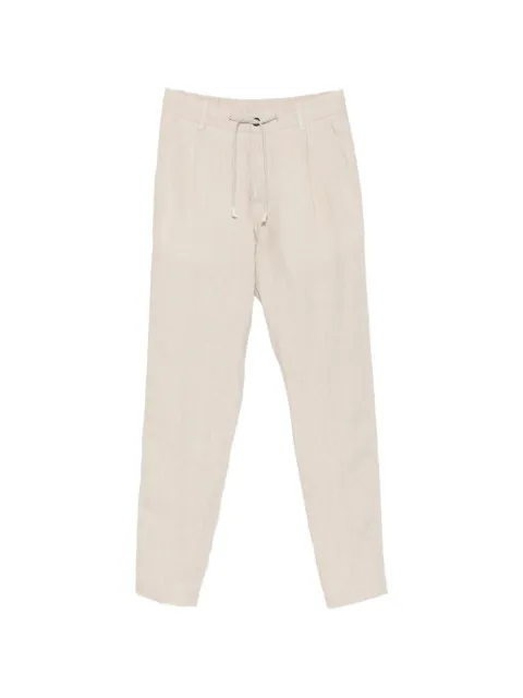 Eleventy drawstring pleated trousers