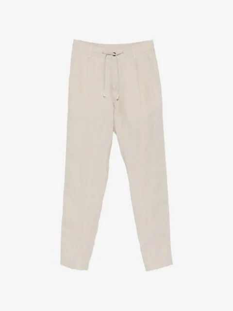 Eleventy drawstring pleated trousers