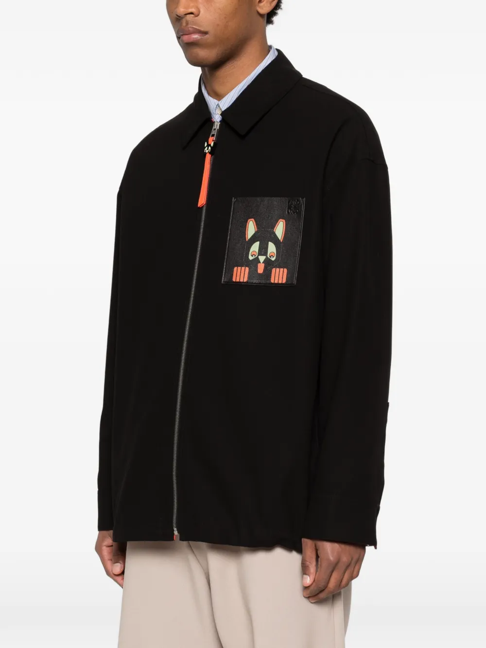  Loewe X Louis Wain Overshirt Jacket - Black 