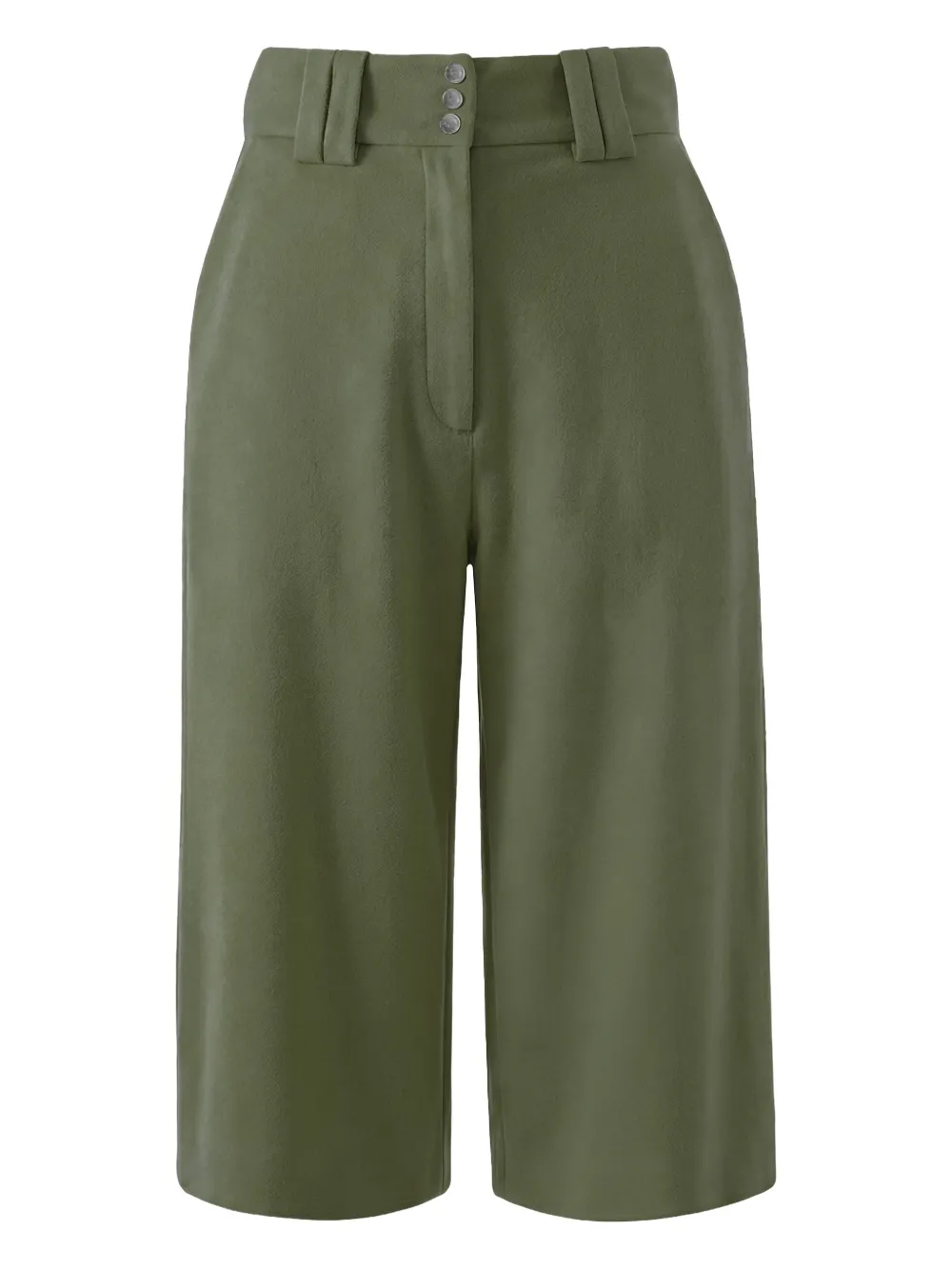 Vestiaire d'un Oiseau Libre belt-loops cropped trousers - Verde