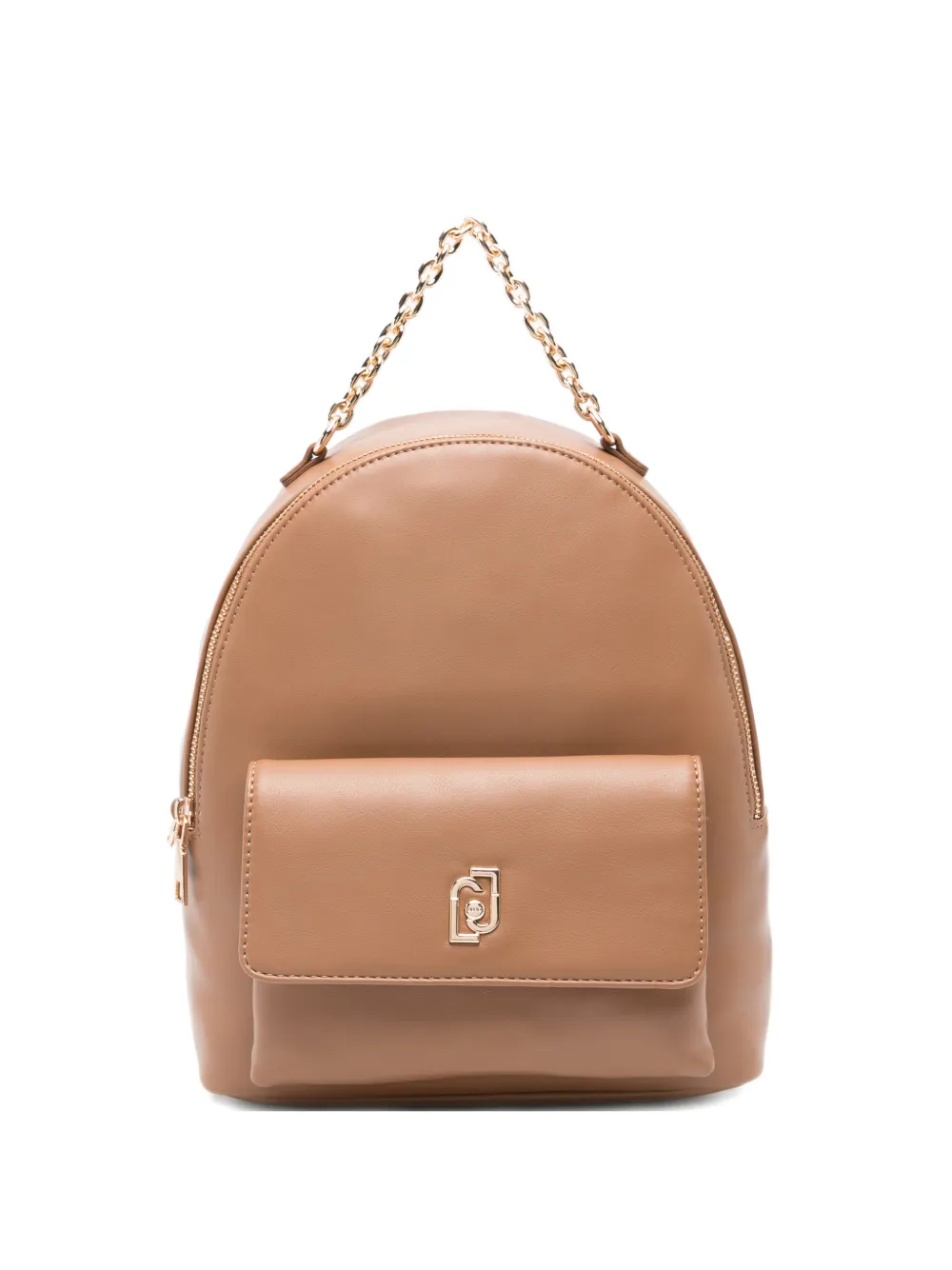 Liu •jo Logo-plaque Backpack In Brown