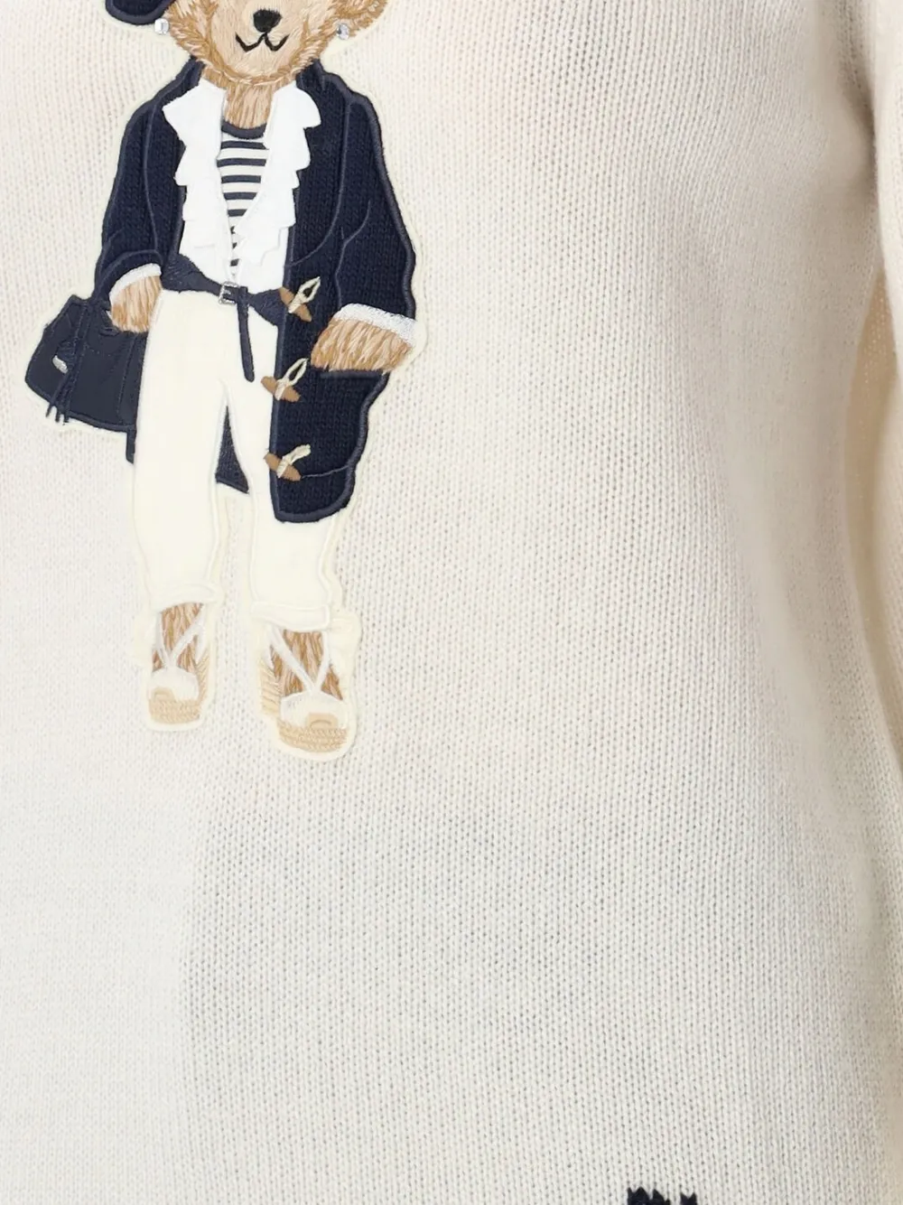 Ralph Lauren Collection Sweater met borduurwerk Beige