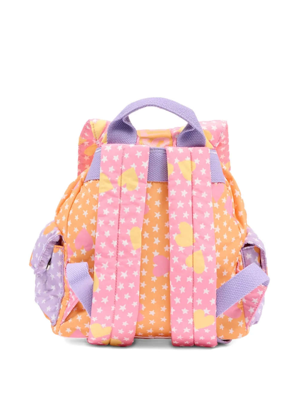 Stella Mccartney Kids' Star-print Backpack In Gold