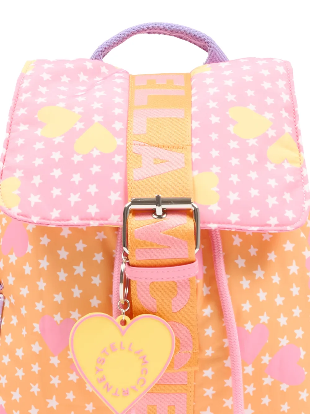 Stella McCartney Kids star-print backpack - Oranje