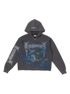 Supreme x Wu-Tang Clan graphic-print Hoodie | Blue | FARFETCH