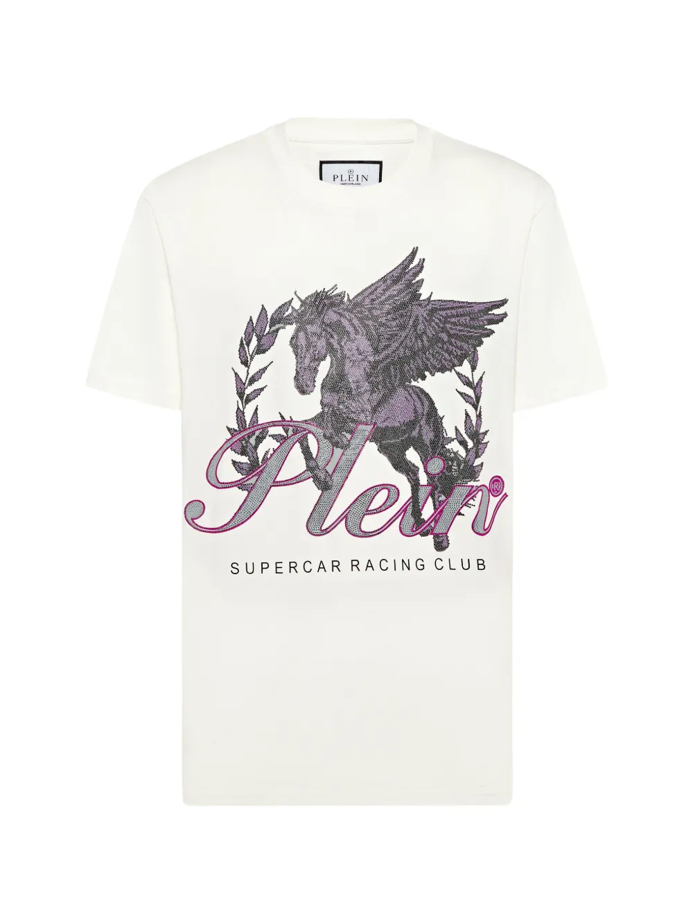 Philipp Plein pegasus graphic T-shirt - Nude