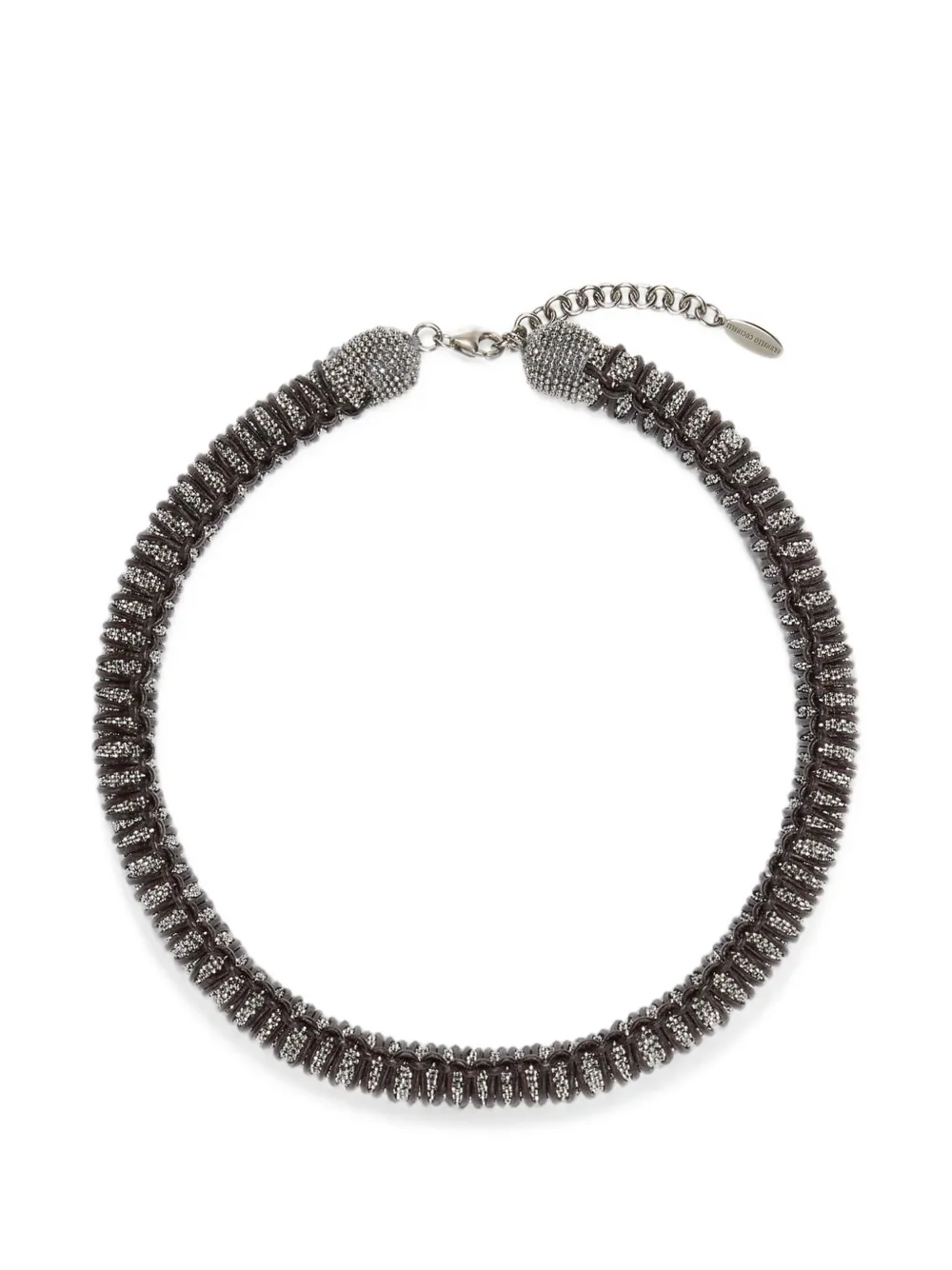 Brunello Cucinelli Collana Monili in pelle - Argento