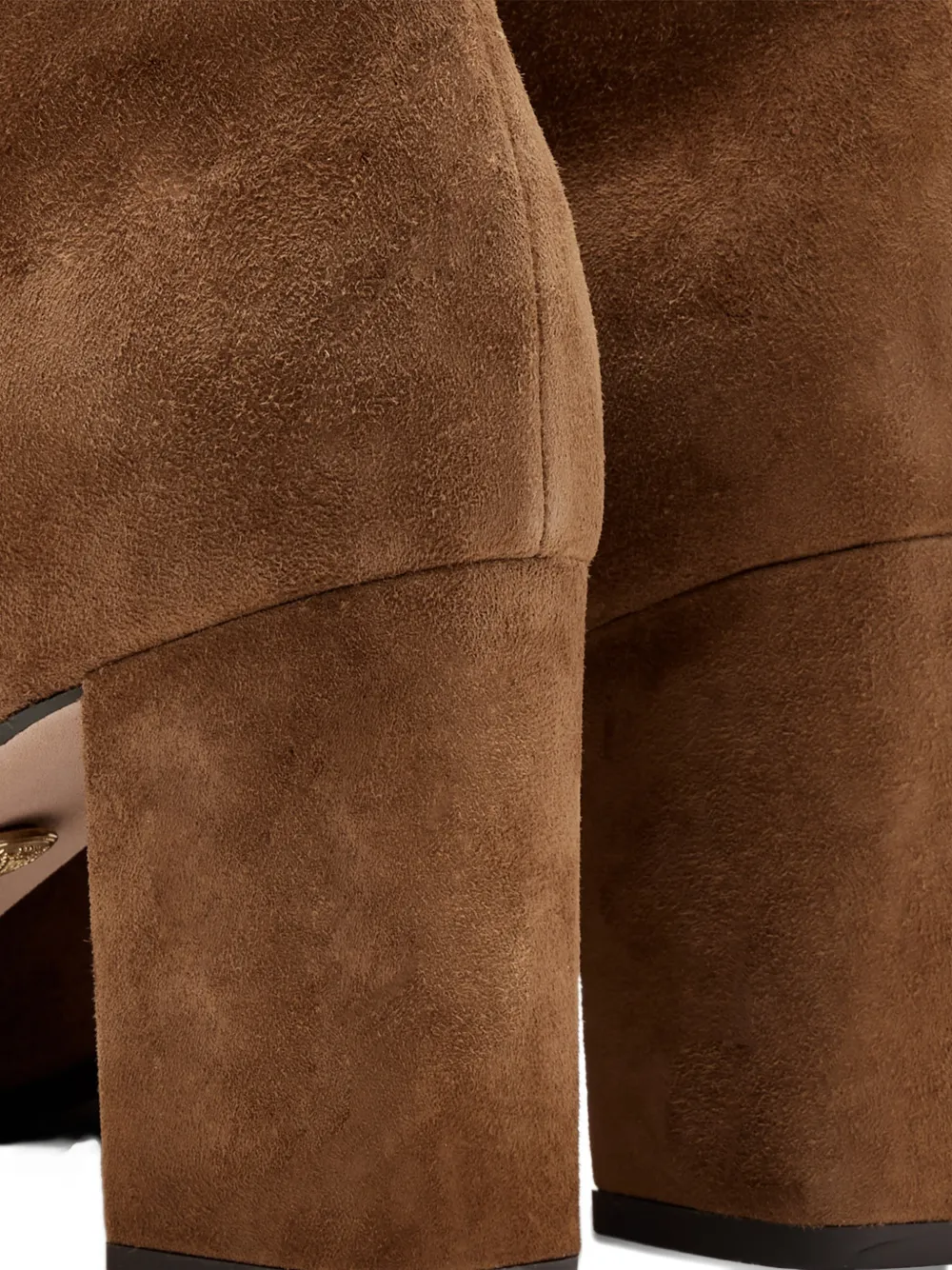 Veronica Beard 70 mm suède enkellaarzen Bruin