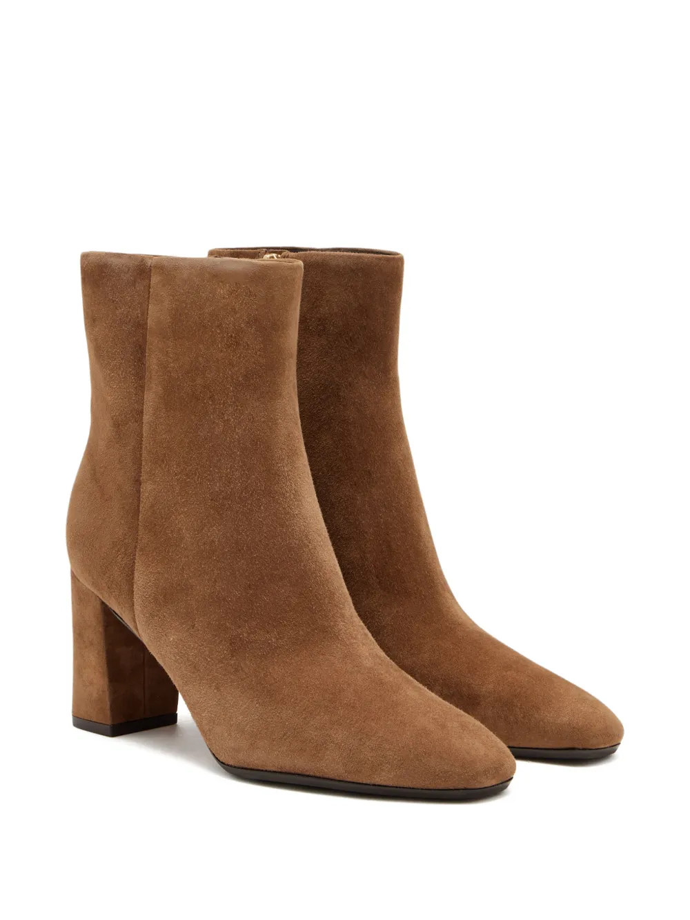 Veronica Beard 70 mm suède enkellaarzen Bruin