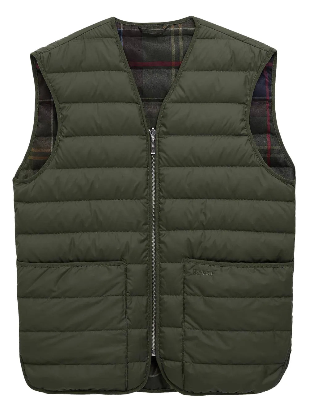 Barbour zip quilted jacket | Green | Image 1