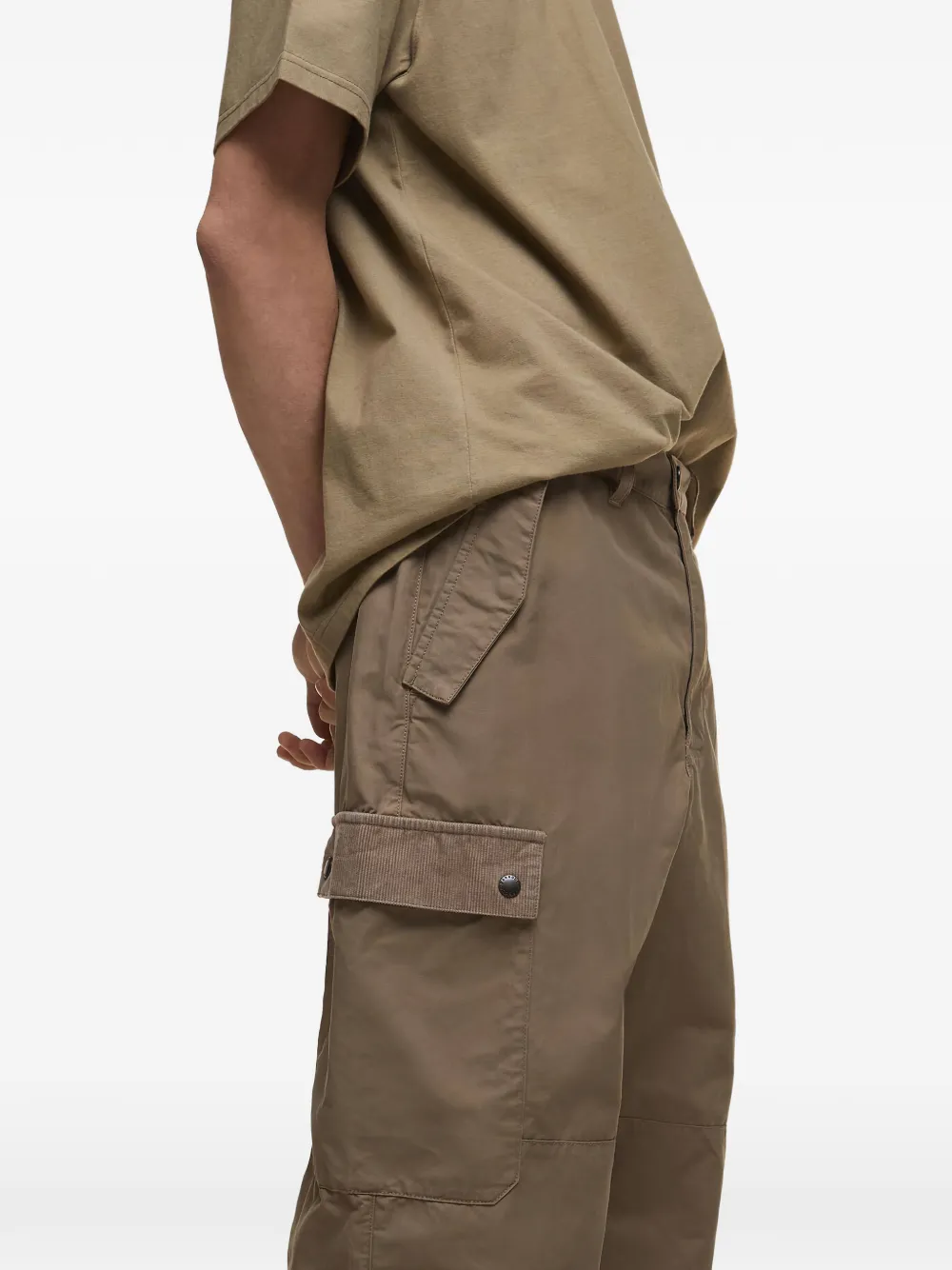 Barbour Ribfluwelen broek met zak Bruin