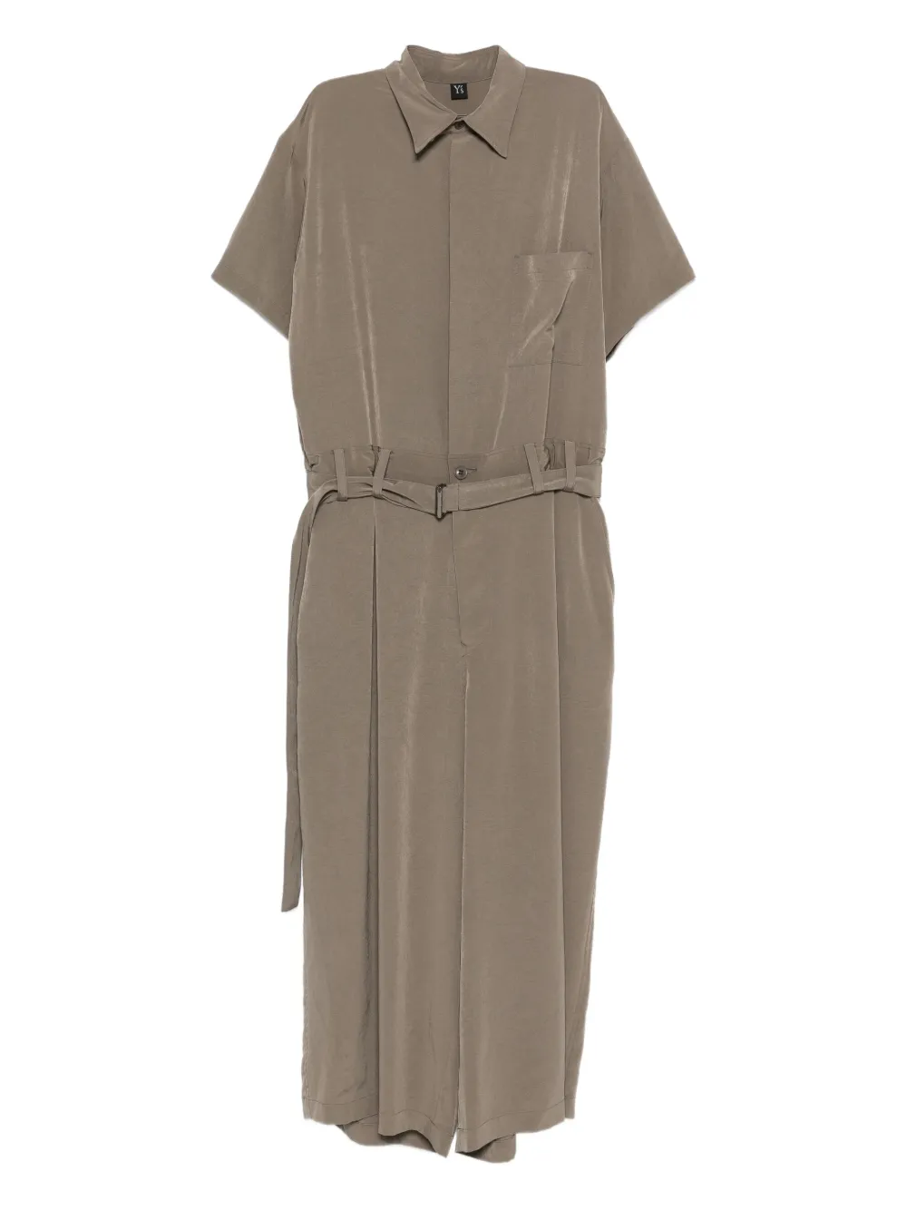 Y's belted pocket jumpsuit - Toni neutri