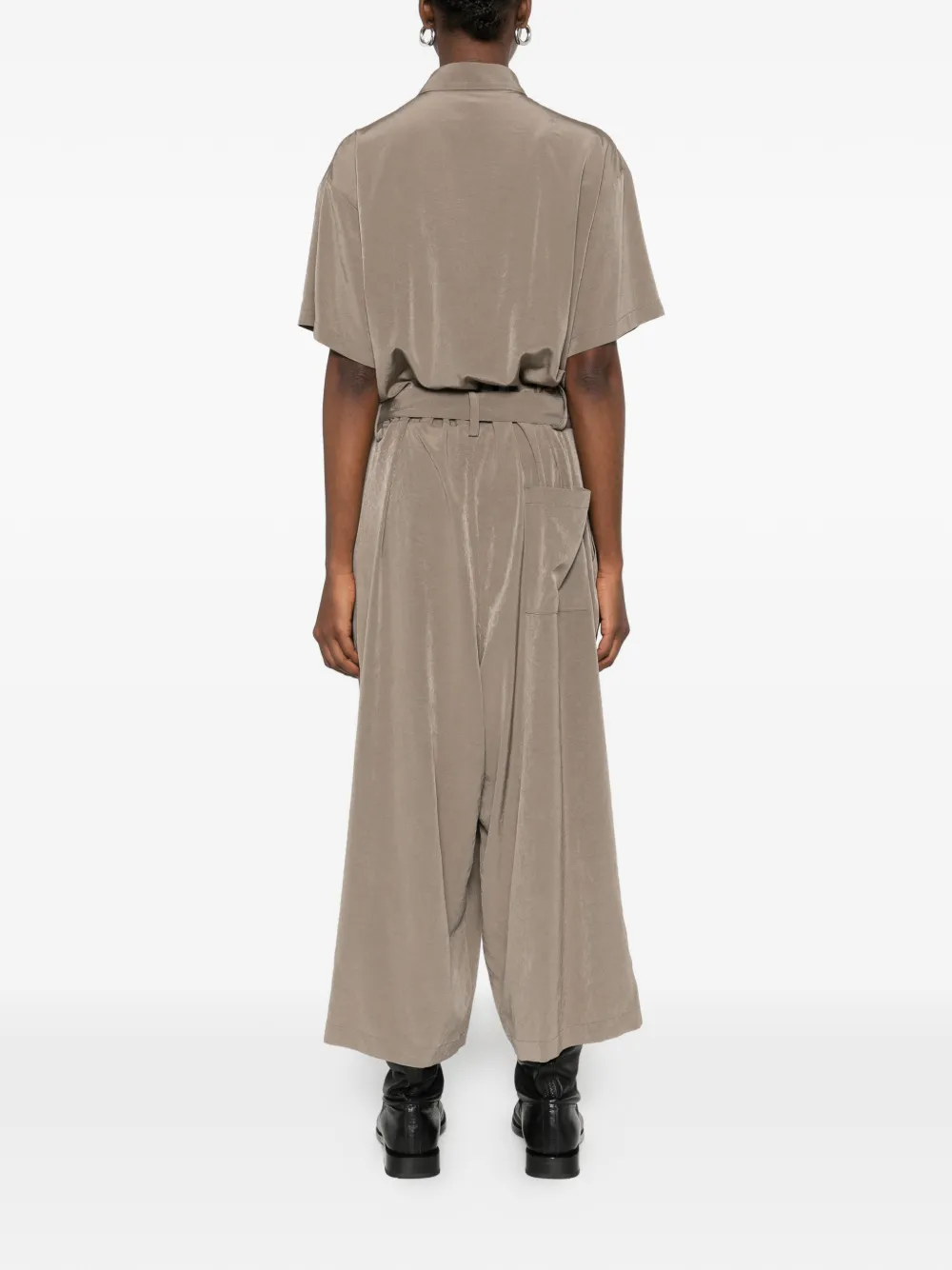 Y's Jumpsuit met ceintuur Beige
