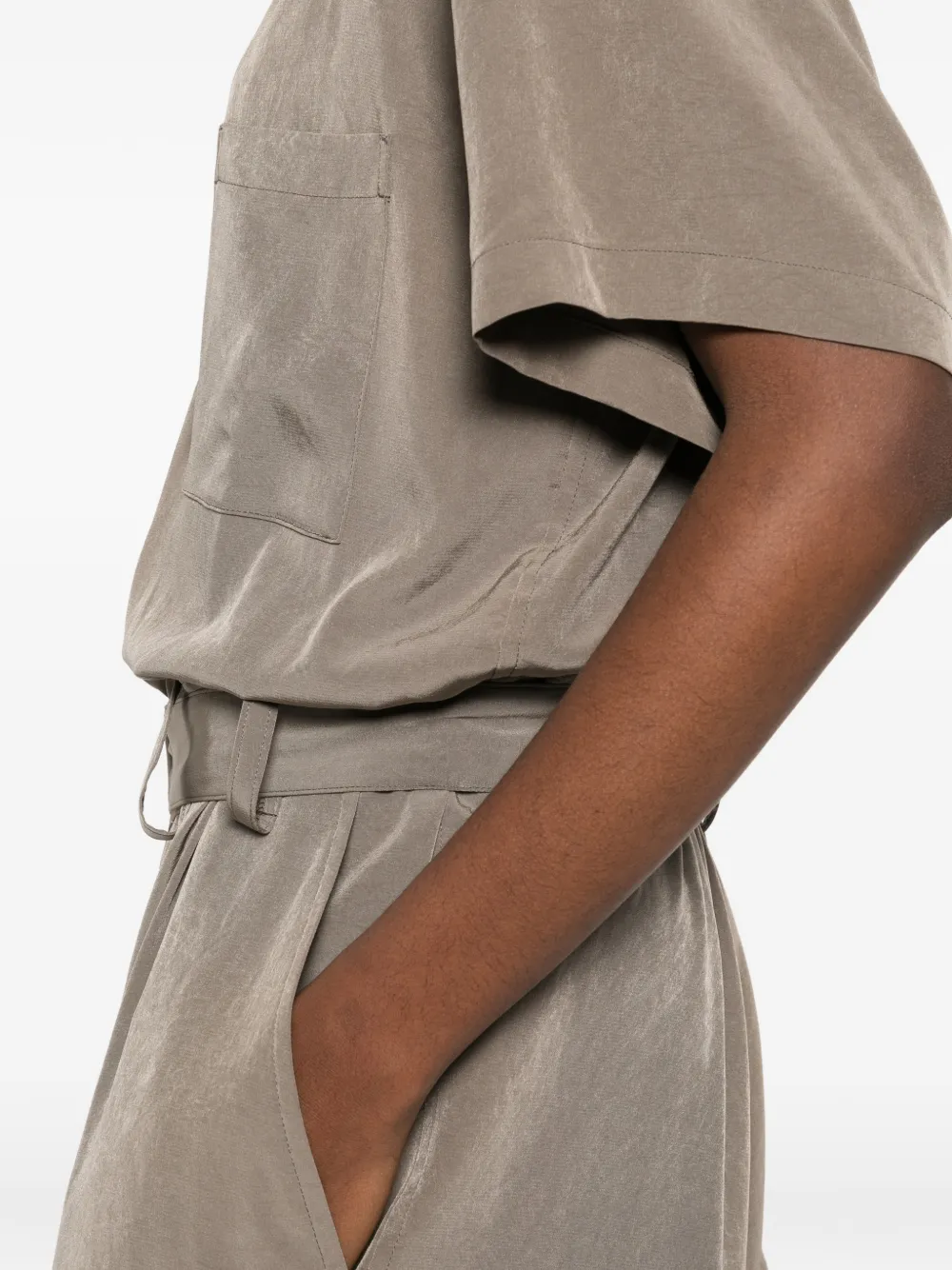 Y's Jumpsuit met ceintuur Beige