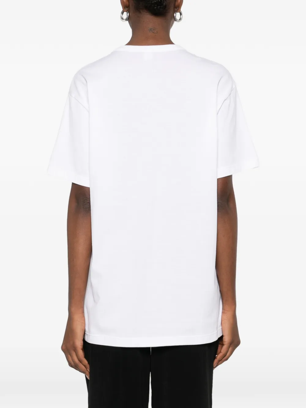 Y's Katoenen T-shirt met print Wit