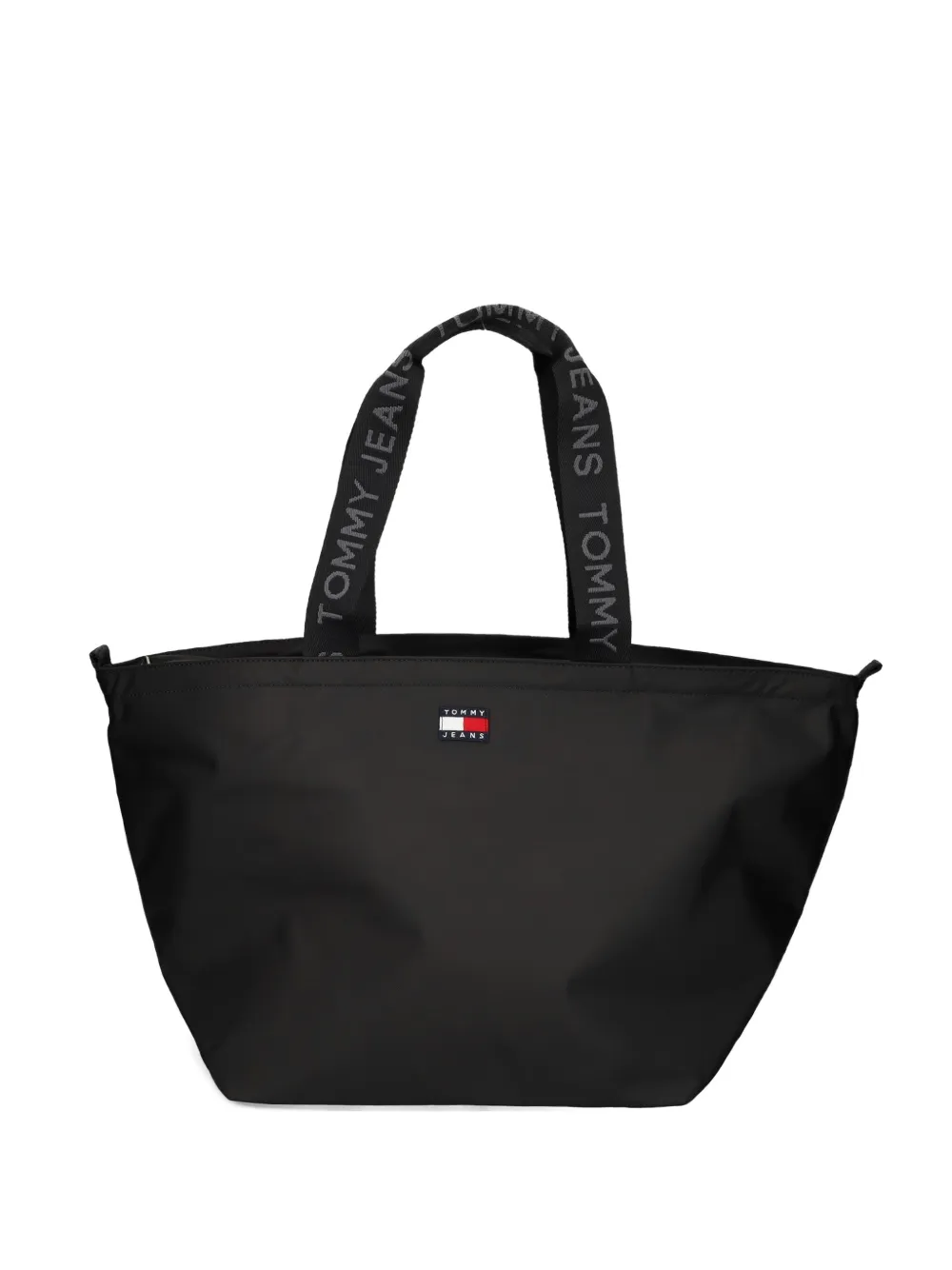 Tommy Jeans Logo-patch Tote Bag In Black