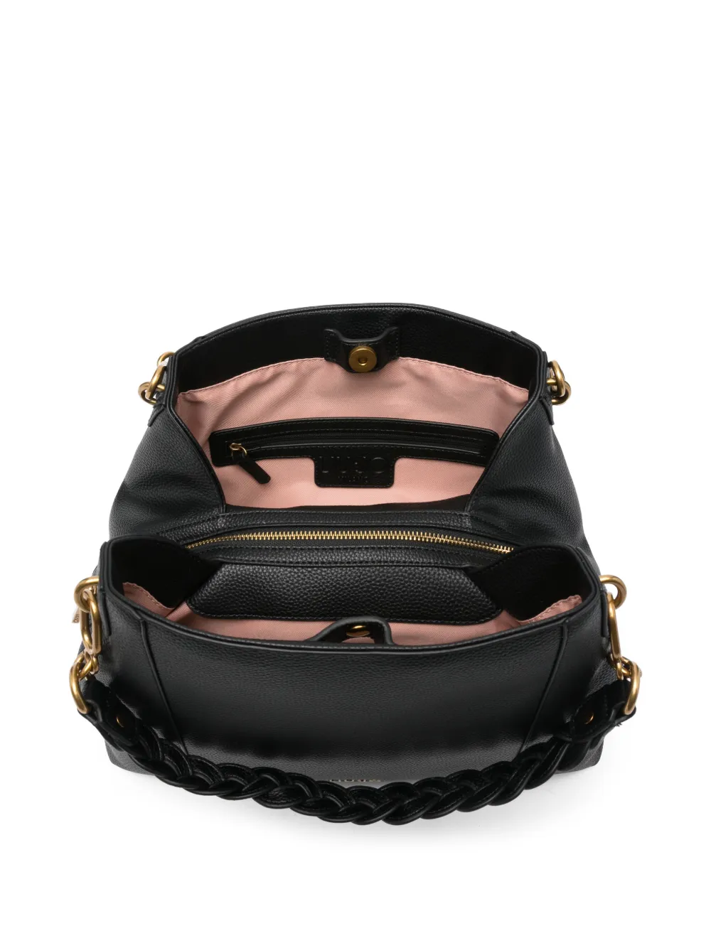 LIU JO Boheme 34 medium shopper met gevlochten handgreep Zwart