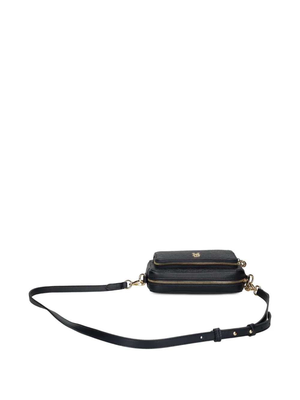 Tommy Hilfiger Crossbodytas met reliëf Blauw