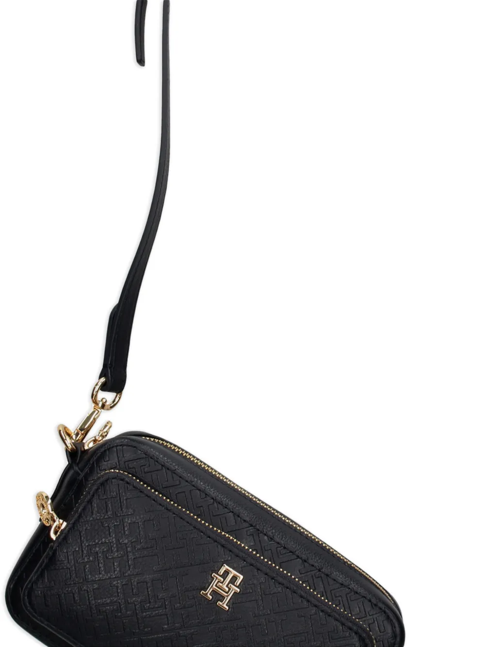 Tommy Hilfiger Crossbodytas met reliëf Blauw