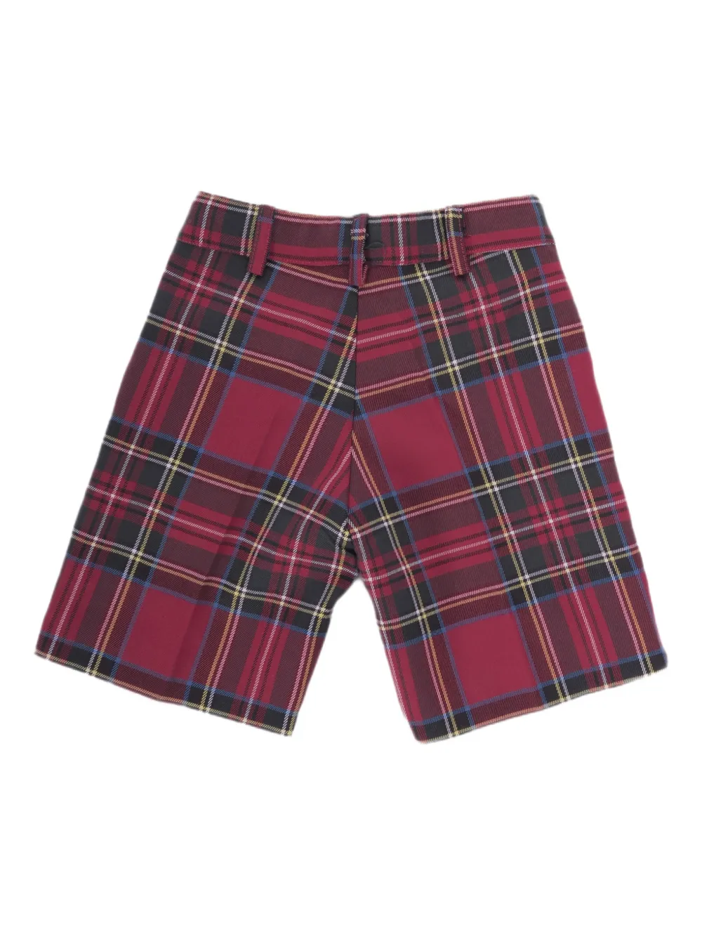 Baroni Firenze Kids Shorts met tartan ruit - Rood