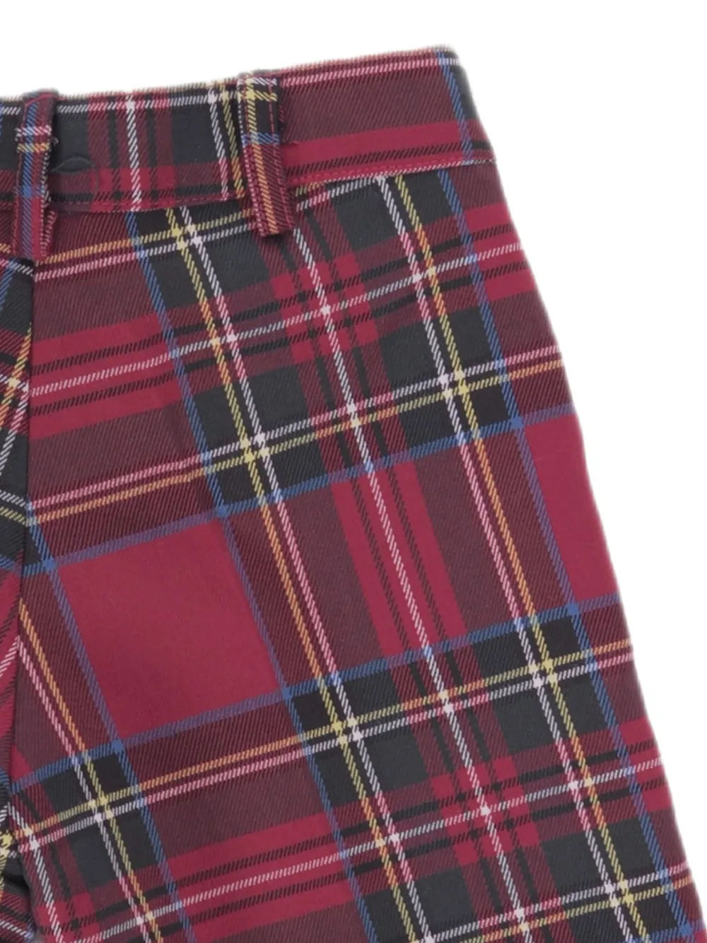 Baroni Firenze Tartan Shorts In Red