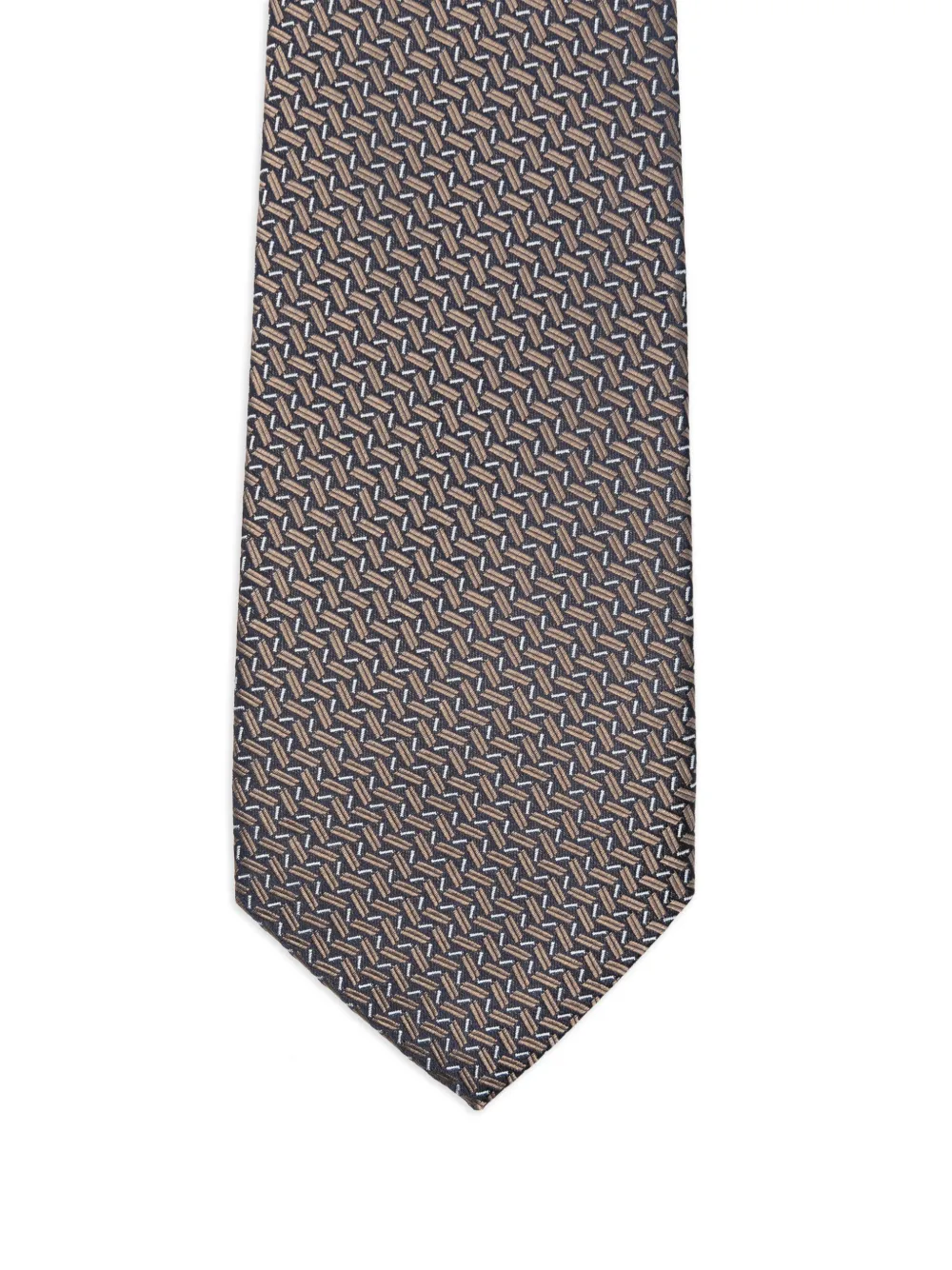 Canali Stropdas met patroon Blauw
