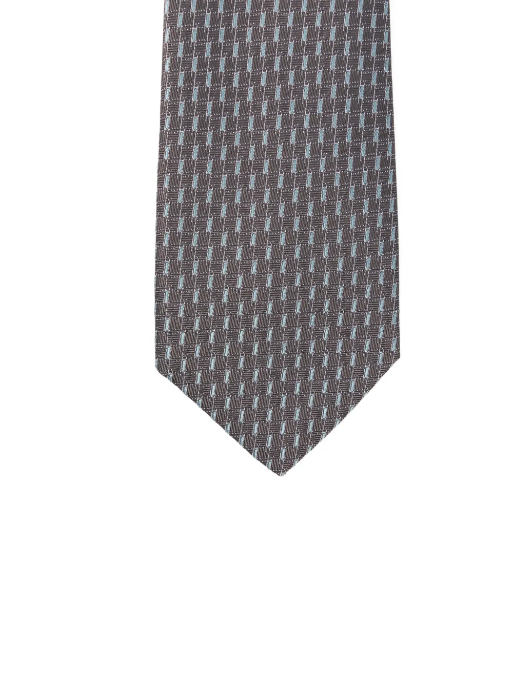  Canali Patterned Tie - Grey 