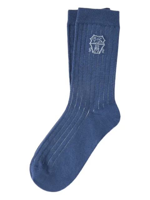 Brunello Cucinelli logo socks