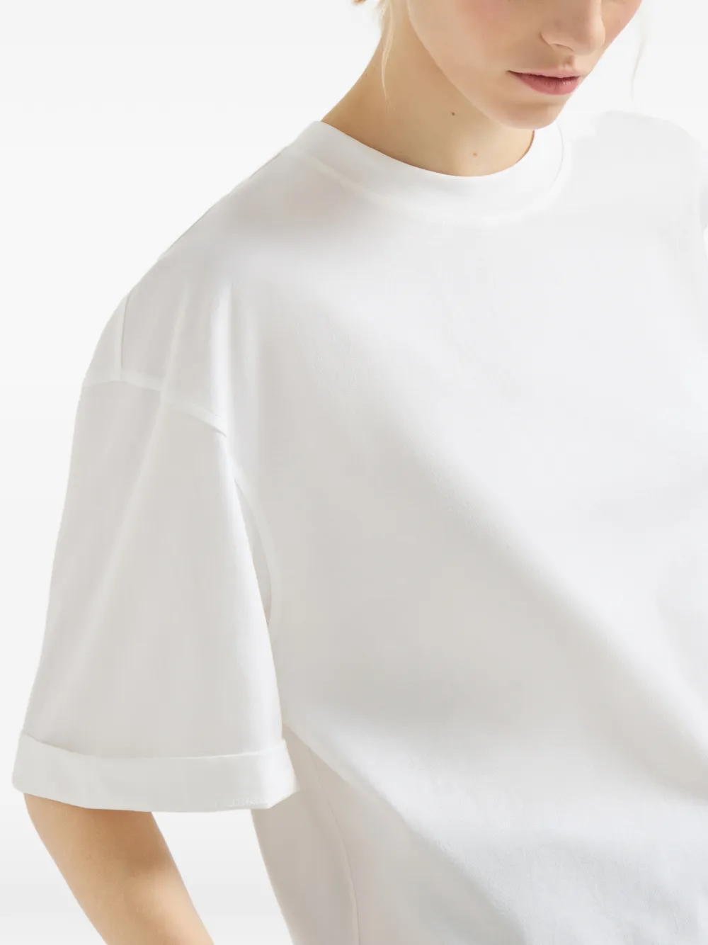 Brunello Cucinelli Crew-neck T-shirt In White
