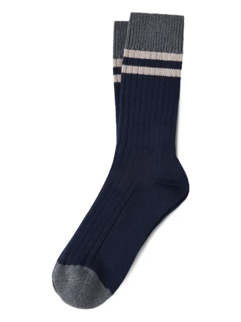 Brunello Cucinelli striped socks
