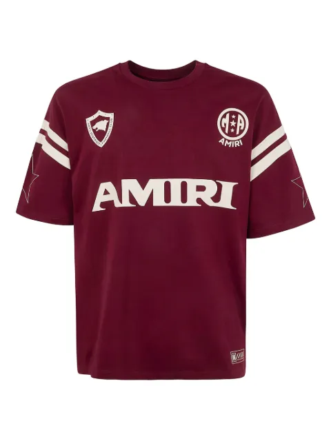 AMIRI playera manga corta con logo y detalles