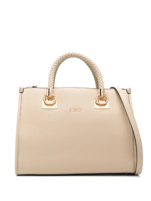 LIU JO medium braided-handles tote bag