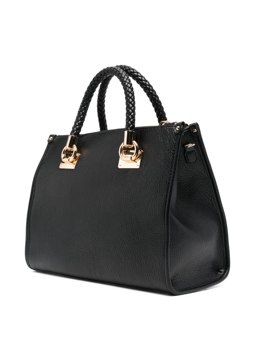 LIU JO medium braided-handles tote bag - Zwart
