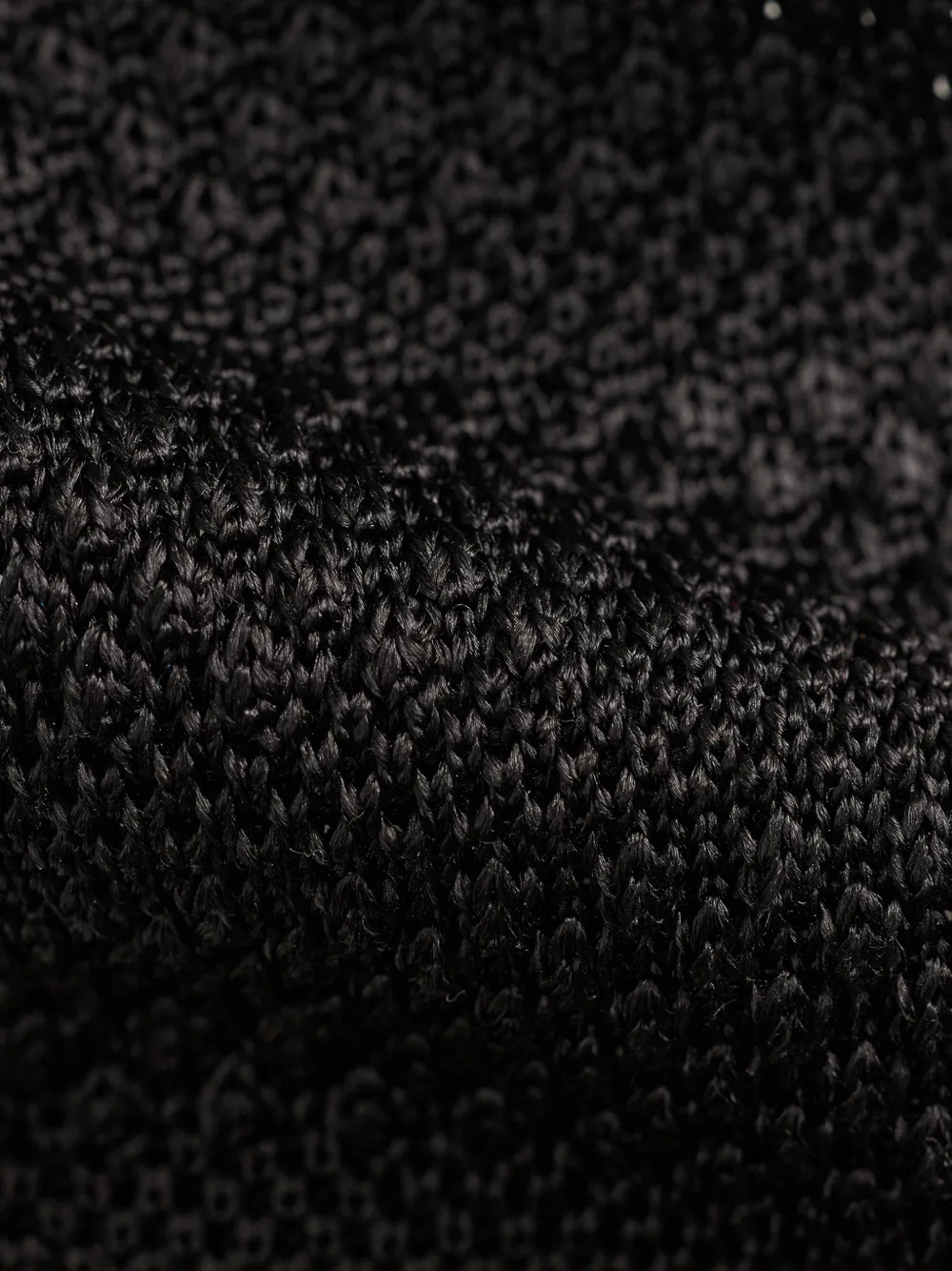Ralph Lauren Purple Label Getextureerde stropdas Zwart