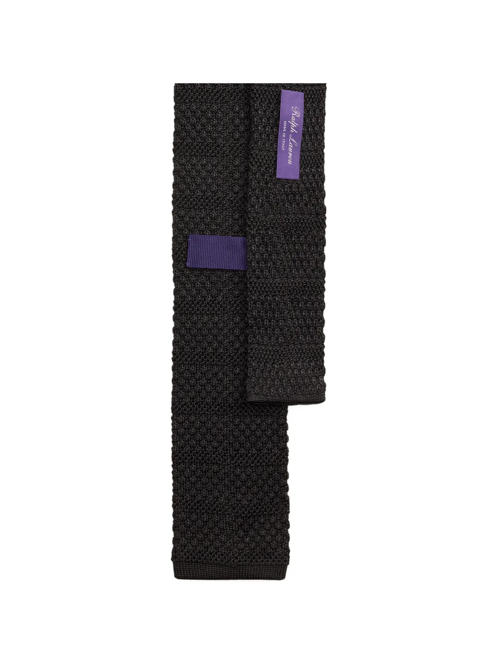 Ralph Lauren Purple Label Getextureerde stropdas Zwart