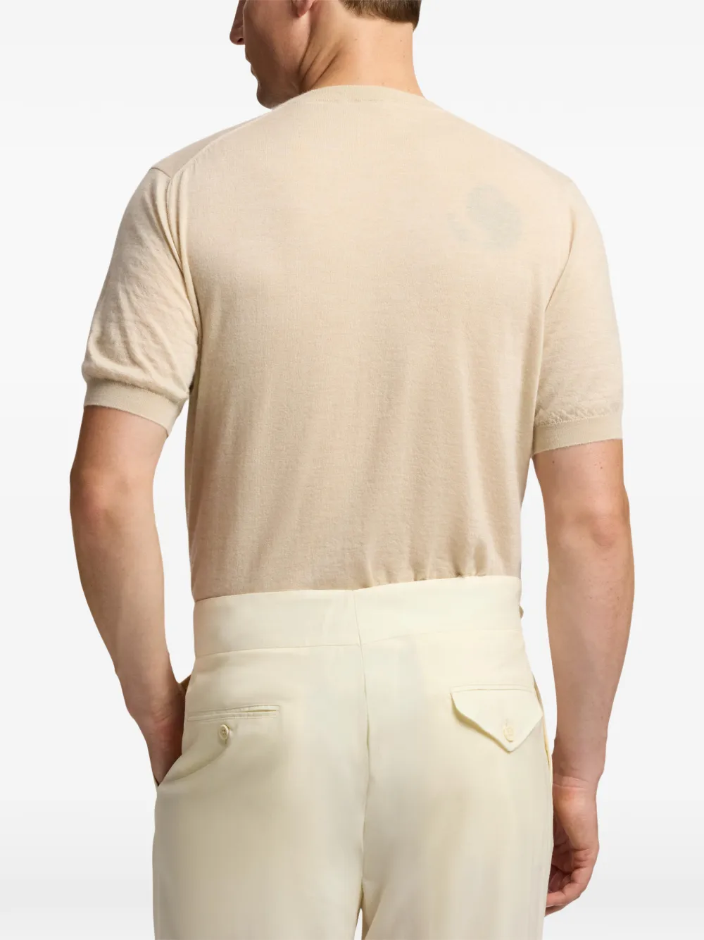 Ralph Lauren Purple Label T-shirt met korte mouwen Beige
